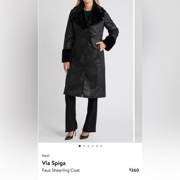 NWT $360 stylish Via spiga coat - Picture 6 of 9